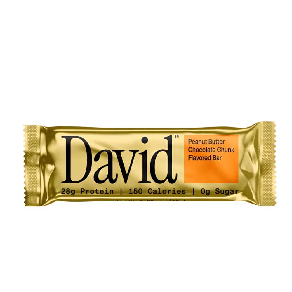 David Peanut Butter Chocolate Chunk Protein Bars box of 12 Bars