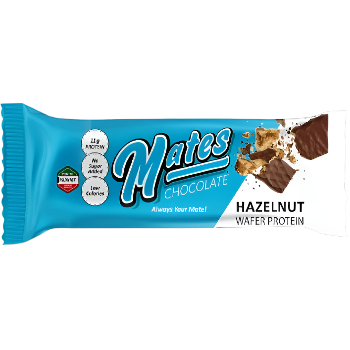 Mates Chocolate Hazelnut Wafer Protein – High-Protein, Chocolatey Snack (46g)