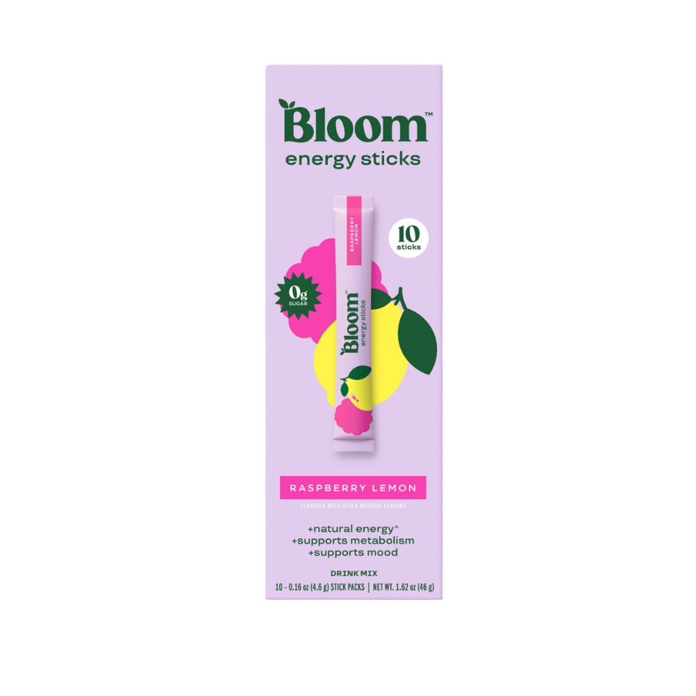 Bloom Raspberry Lemon Energy Sticks 10 sticks