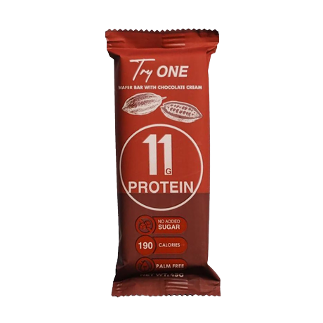 Tryone Wafer Bar With Chocolate Cream 45Gram- 4 Piece