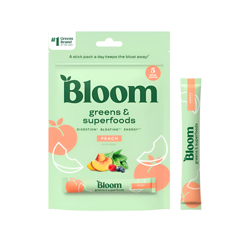 Bloom Greens & Superfoods Peach Flavored (1x5)