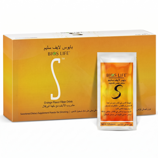 Unicity Bios Life Orange Flavor Fiber Drink 435 Grams - 60 Piece Pack