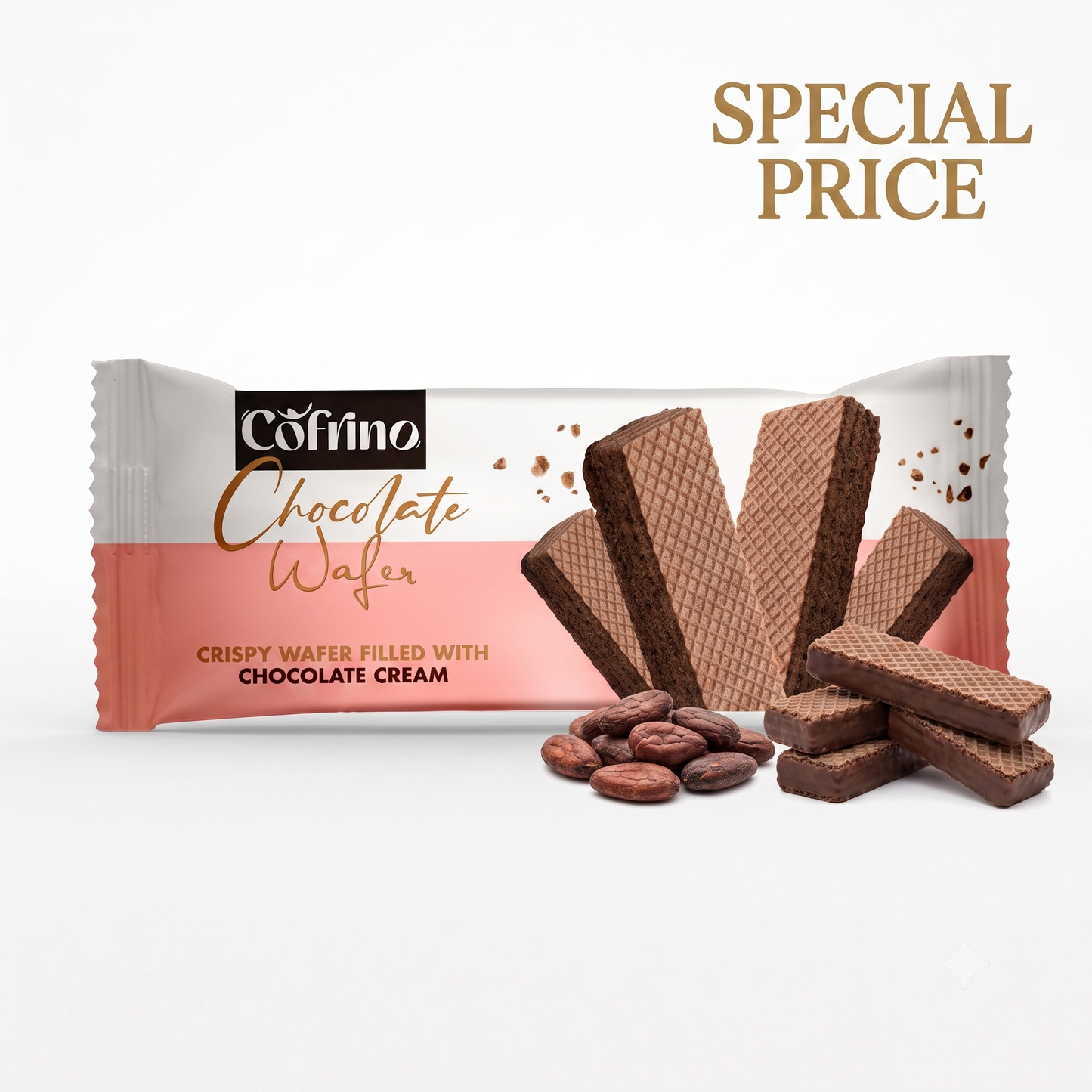 Cofrino Chocolate Wafer 25 Grams -12 Piece Pack