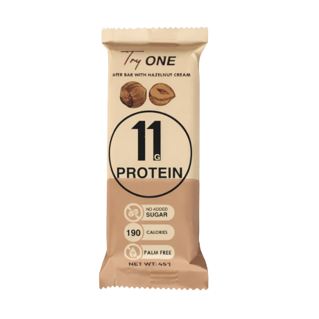 Tryone Wafer Bar With Hazelnut Cream 45 Gram- 4 Piece Pack