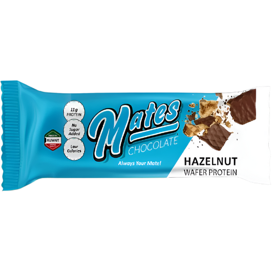 Mates Chocolate Hazelnut Wafer Protein – High-Protein, Chocolatey Snack (46g)
