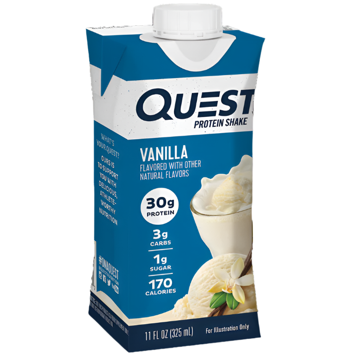 Quest Protein Shake Vanilla – High-Protein, Low-Carb Shake (325ml)