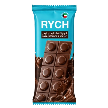 Rych Dark Chocolate & Sea Salt 27 Gram * 6 Pieces Pack