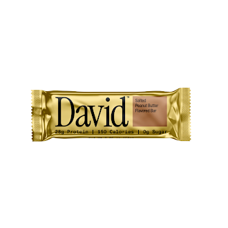 David Salted Peanut Protein Bars box of 12 Bars